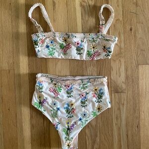 Agua by Agua Bendita embroidered bathing suit